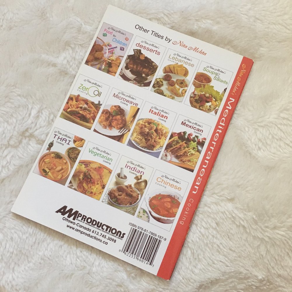 'Nita Mehta's Mediterranean Cooking' Y2K Softcover Cookbook - Picture 2 of 7